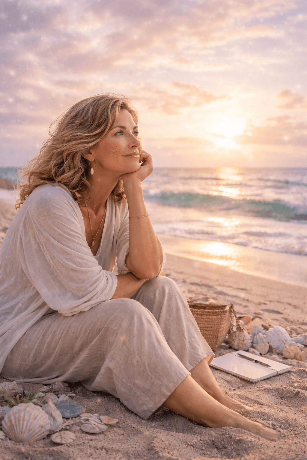Amanda, founder of Life Aligned, in a warm, natural setting